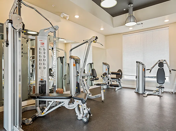 State-of-the-art gym at Stadium View Apartments Bozeman