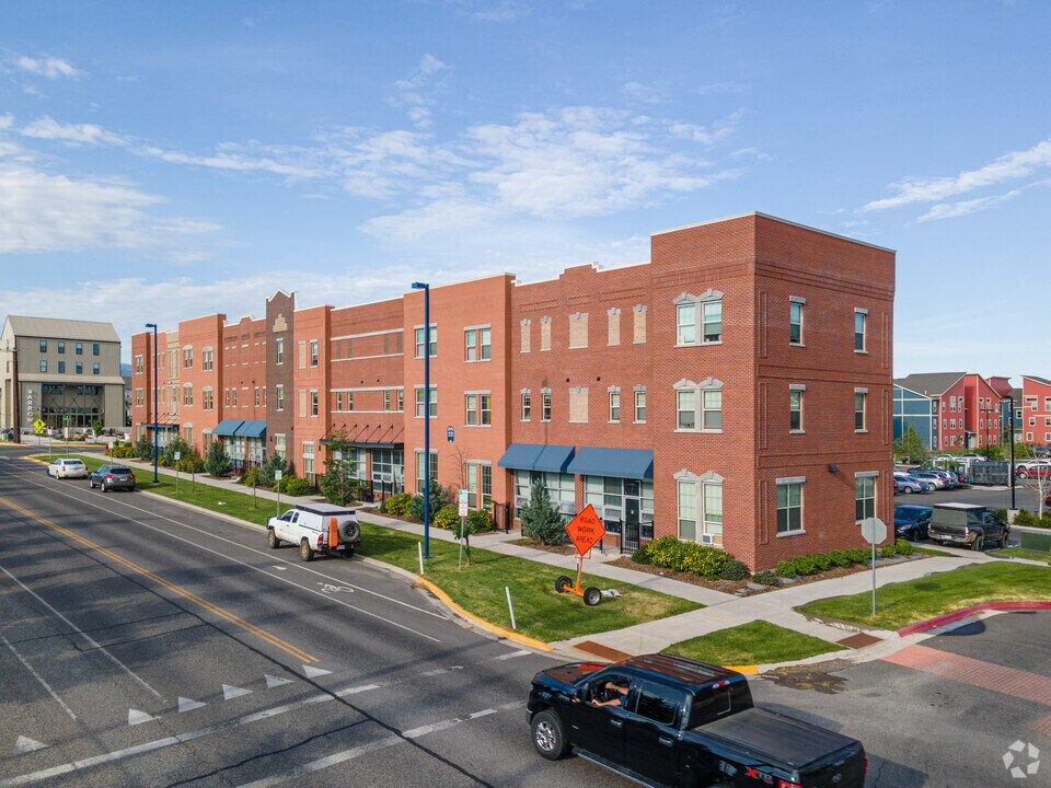 view of Stadium View student housing across from Bobcat Stadium